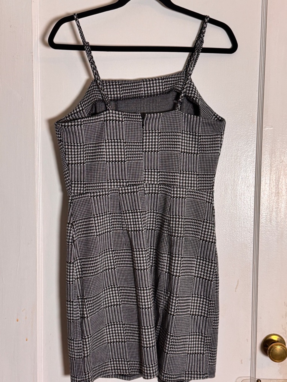Wild Fable Black & White Plaid Button-Front Mini Dress Sheath - Picture 2 of 4